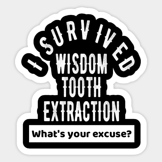 Wisdom Tooth Extraction Surgery Recovery Gift Sticker by OriginalGiftsIdeas